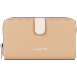 Lancaster - Compagnon dos à dos - Smooth - Beige - Ecru - Refente de cuir de vachette lisse