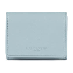 Lancaster - Porte-cartes - Foulonné PM - Bleu fumé - Cuir de vachette grainé