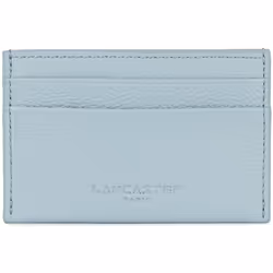 Lancaster - Porte-cartes - Foulonné PM - Bleu fumé - Cuir de vachette grainé