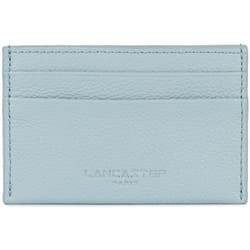 Lancaster - Porte-cartes - Foulonné PM - Bleu fumé - Cuir de vachette grainé