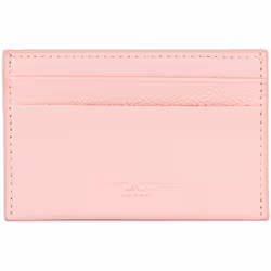 Lancaster - Porte-cartes - Foulonné PM - Rose fumé - Cuir de vachette grainé