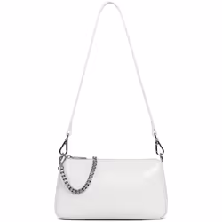 Lancaster - Sac trotteur - Suave Even - Gris clair - Refente de cuir de vachette lisse