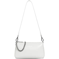 Lancaster - Sac trotteur - Suave Even - Gris clair - Refente de cuir de vachette lisse