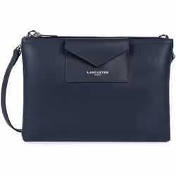 Lancaster - Double pochette - Maya KBA - Bleu foncé - Polychlorure de vinyle