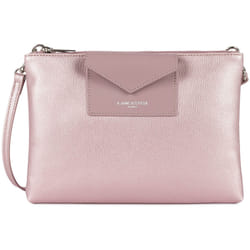 Lancaster - Double pochette - Maya KBA - Rose nacré - Polychlorure de vinyle