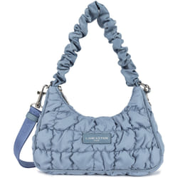 Lancaster - Sac besace - Chouchou Bubble - Bleu cendre - Nylon/Polyamide