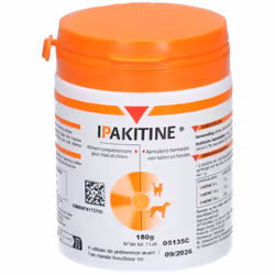 Poudre Orale - Vetoquinol - Ipakitine - 180g - Soutien fonction rénale - Chélateur de phosphore
