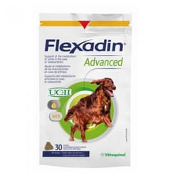 Complément nutritionnel - Vetoquinol - FLEXADIN 30 Bouchées - UC-II - Soulagement articulaire - Chien