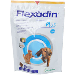 Complément Alimentaire - Vetoquinol - Flexadin Plus - Chien et Chat - Moins de 10kg - 30 Bouchées