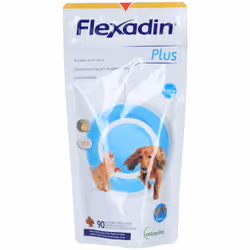 Complément Alimentaire - VETOQUINOL - Flexadin Plus - Moins de 10kg - 90 Bouchées - Anti-arthrose