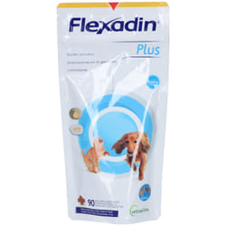 Complément Alimentaire - VETOQUINOL - Flexadin Plus - Moins de 10kg - 90 Bouchées - Anti-arthrose