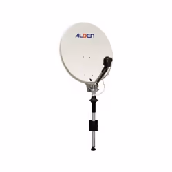 Antenne Satellite manuelle ALDEN diamètre 65 cm monté sur mât de diamètre 35 mm et longueur de 45 cm sans démodulateur le fon ...
