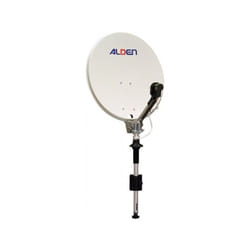 Antenne Satellite manuelle Alden diamètre 65 cm sur mât et sans démodulateur