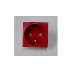 No Brand - Prise de courant rotoclip rouge 2P+T 16A 250Vac 1 poste 2 modules à détrompage inclinée 45° sans plaque Altira schneider