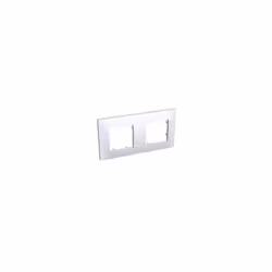 Description générale Plaque double ALTIRA de couleur blanche, idéale pour les installations électriques modernes. Spécificati ...