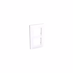Plaque double blanche verticale 2 postes entraxe 71mm pour appareillage mural 45mm Altira SCHNEIDER ALB45655 plaque blanc 901 ...