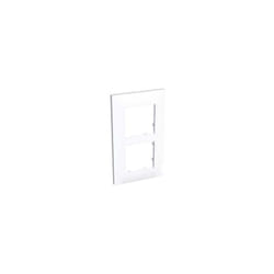 Schneider Electric - Plaque double blanche verticale 2 postes entraxe 71mm pour appareillage mural 45mm Altira schneider ALB45655