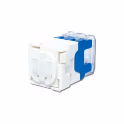 Connecteur reseau RJ45 CAT6 UTP sans obturateur blanc (à l'unité) pour cable reseau SCHNEIDER VDIB17756UWE SOCKET RJ45 CAT6 3 ...