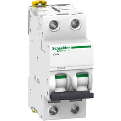Schneider Electric - Acti9, iC60N disjoncteur 2P 1A courbe c - A9F74201