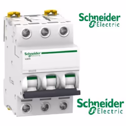 Disjoncteur iC60n 6A - 3 pôles - courbe D - 10kA - Acti9 Schneider Marque Schneider Réf : A9F75306 Garantie 2 ans Avantages e ...