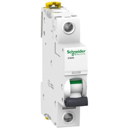 Schneider Electric - A9f75106 Schneider Ic60n Disjoncteur 1p Schneider 6a - 1p - Courbe d - 10ka - à Vis - Acti9