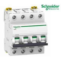 Disjoncteur iC60n 63A - 4 pôles - courbe D- Acti9 Schneider A9F75463
