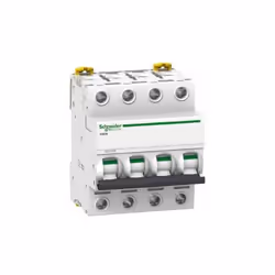 Disjoncteur 6 A - Acti9 - iC60N - 4P - Courbe D Schneider - Appareillage modulaire tertiaire pour l'industrie. Conçu pour la  ...