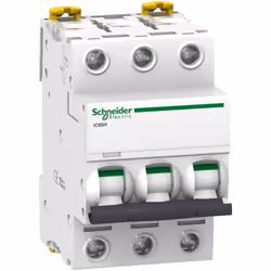 Disjoncteur 3P 2A courbe C - Schneider A9F84302 Ce disjoncteur triphasé de Calibre 2A est équipé de bornes À vis d'une capaci ...
