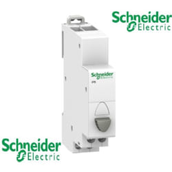 Schneider Electric - Bouton-poussoir simple gris 1 no + 1F 20A 230VCA -Acti9, iPB - A9E18033- Schneider