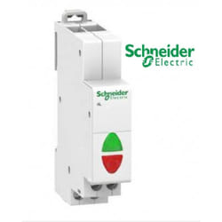 Schneider Electric - Voyant lumineux double - vert et rouge - 110 à 230 vca - Acti9 - iIL- A9E18325 Schneider