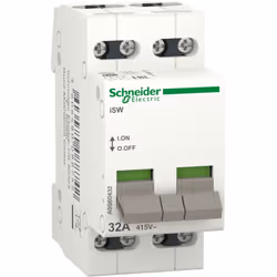A9S60432 Schneider -interrupteur modulaire 32A 4P Cet interrupteur modulaire appartient à la gamme Acti 9 ISW fabriquée par S ...