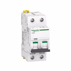 Disjoncteur Schneider Acti9 iC60N 2P courbe C 6000A/10kA Cet Acti 9 iC60N est un disjoncteur miniature basse tension (MCB). I ...