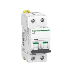 Schneider Electric - Disjoncteur Schneider Acti9 iC60N 2P courbe c 6000A/10kA 6A