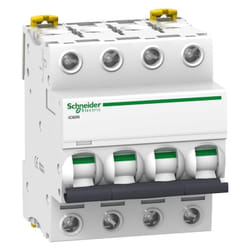 Schneider Electric - Interrupteur Thermique Magnétique Modulaire iC60N 4P Courbe c 50A 6000A Acti9 Schneider