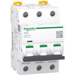 Schneider Electric - Acti9, iC60N disjoncteur 3P 32A courbe c - A9F77332