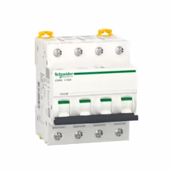 Disjoncteur Schneider Electric Acti9 iC60H 4P 50A 10000A courbe C -A9F89450Ce disjoncteur Acti9 iC60H est un disjoncteur mini ...