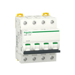 Disjoncteur acti9 ic60h 4p 50a 10000a courbe c -a9f89450 - Schneider Electric
