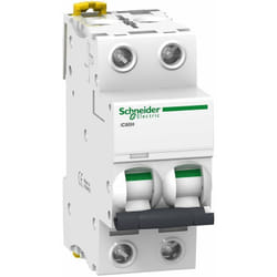 Schneider Electric - Acti9, iC60H disjoncteur 2P 10A courbe c - A9F87210