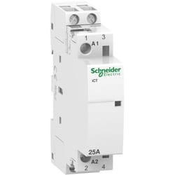 Schneider Electric - A9c20132 Schneider - Contacteur Bipolaire - 2no - 25a - Bobine 24vca -schneider Acti9