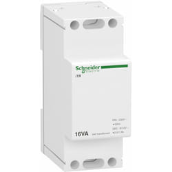 Schneider Electric - Acti9 iTR - transformateur de sonnerie et ronfleur - 16VA - 230Vca/8-12Vca - A9A15212