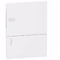 Mini Pragma encastré PP, 1F 6M, extérieur 158x252x18mm, mur 162x228x80mm, 63A, IP40, IK07, Type de couvercle : Uni, Matériau  ...