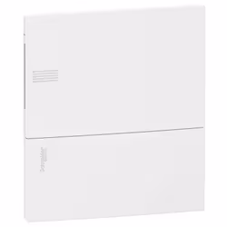 Pragma - mini coffret encastré - 1x8 mod. - portillon opaque blanc - born. Terre