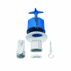 Boite de centre DCL Ø 67mm prof 50mm kit avec couvercle non-affleurant Ø 80mm + douille + fiche Multifix plus boite de centre ...