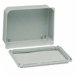 Schneider NSYDBN88 Boitier de connexion carré étanche sans cônes IP55/IK07 85x85x49mm avec couvercle à fermeture basse avec vi
