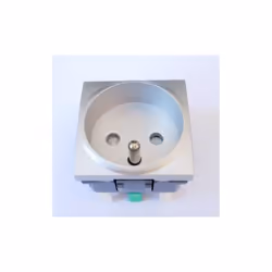 Prise 2P+T 16A aluminium 2 modules bornes auto sans support ni plaque UNICA SCHNEIDER MGU3.059.30F UNICA TOP / CLASS Tarif an ...