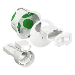 Schneider Electric - Multifix Air dcl, boîte d'applique avec couvercle affleurant, connect, douille (IMT35026)