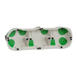 Schneider Electric - IMT35031 multifix air, boîte étanche 3 postes entraxe 71MM, diam. 67 mm, prof. 40 mm