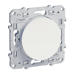 Schneider Electric - Interrupteur Va-et-vient avec poussoir - 10A - Blanc - S520285 - Odace - Schneider