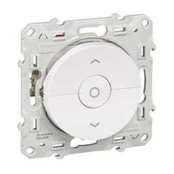 Schneider Electric - Odace, interrupteur volet-roulant Blanc 3 boutons montée/descente/stop à griffes (S525208)