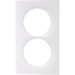 Schneider Electric - plaque odace styl schneider 2 postes - blanc S520714